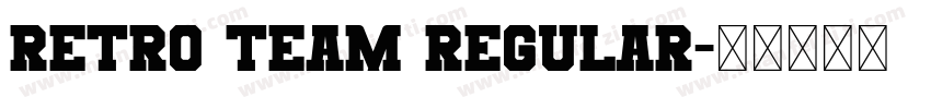 Retro Team Regular字体转换